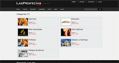Desktop Screenshot of lasprofecias.com